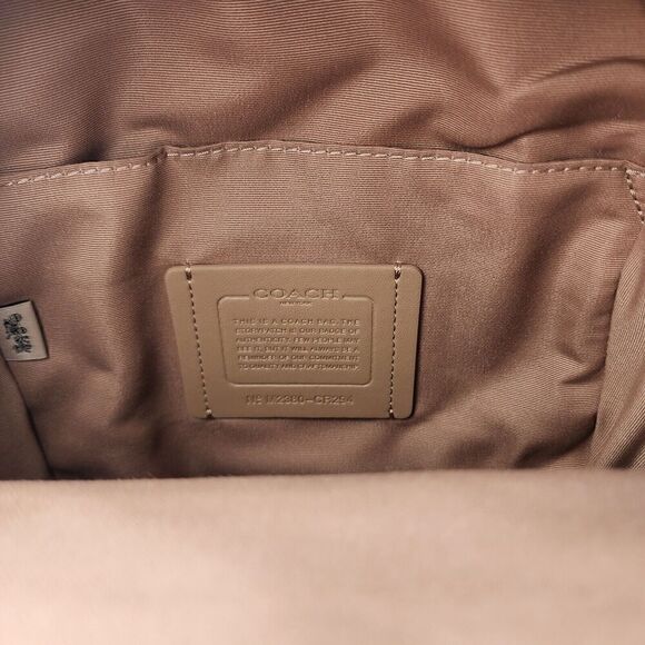 NWT Coach CR294 West Pack Checkerboard Blue Canvas Leather Sling Shoulder Bag - Picture 5 of 7